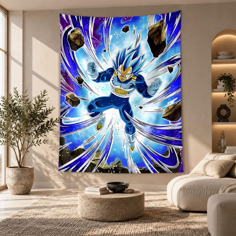 Decorative Tapestry,Vegeta Printed Wall Art, Lightweight Wall Hanging For Bedroom Background