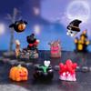 Festival Miniature Pumpkin Ghostly Bat Elf Statue Resins Figurines Statue Halloween Desktop Decoration for Party Display