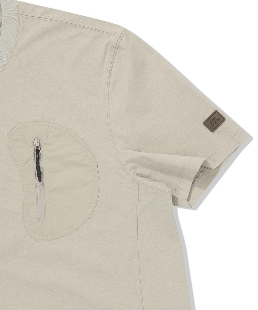 BBC EARTH Peanut Pocket Tee Beige