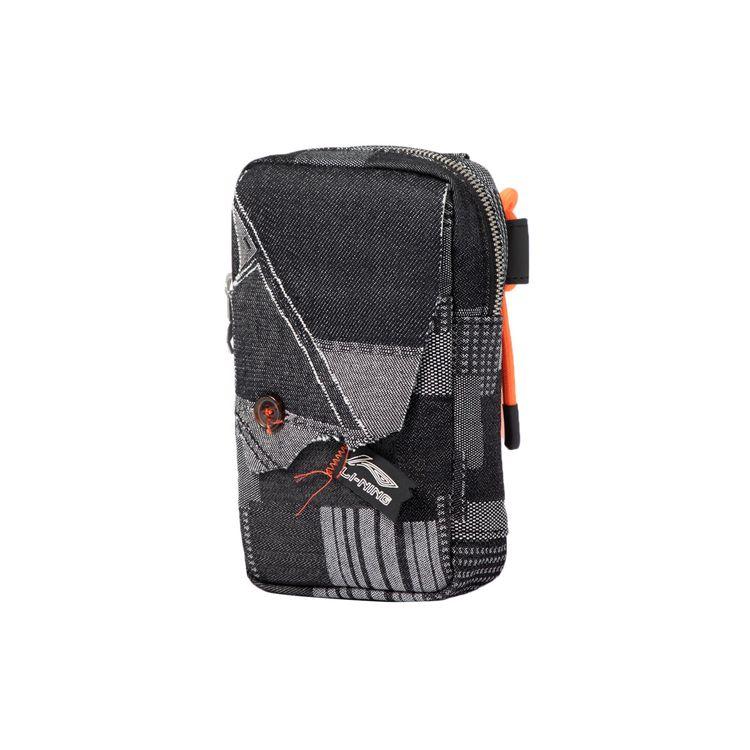 

Li Ning Structured Denim Fabric Splicing Shoulder Bag Unisex Shoulder Bag Gray ABDR330-1 Gray