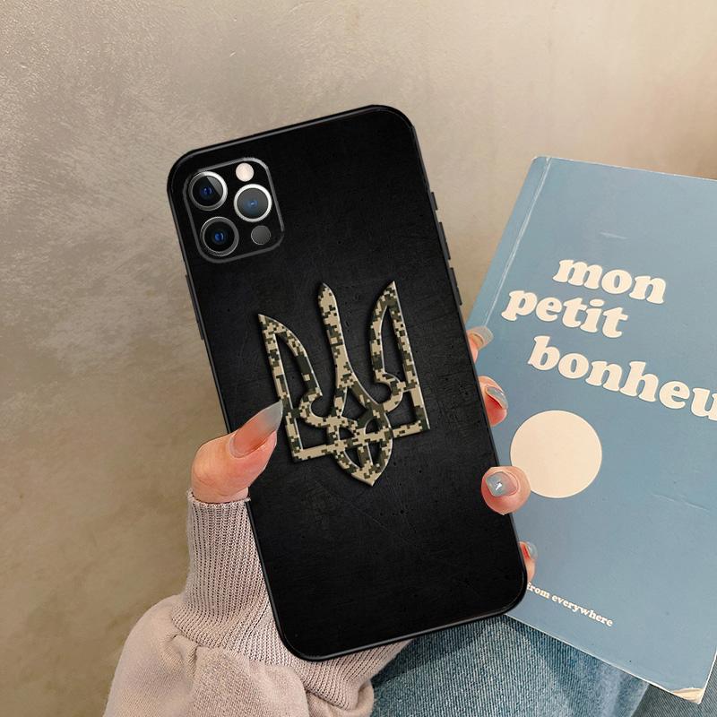 Ukraine Flag Case For iPhone 17 Air 14 16 15 11 12 13 Pro Max 12 mini XR 15 16 Plus 16e Back Cover Shell