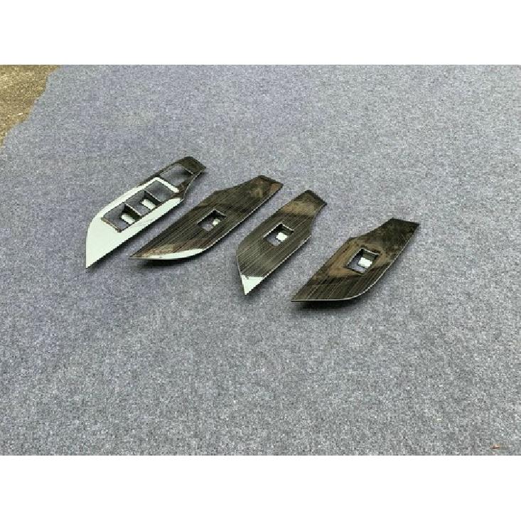 Switch Panel Black Window Lift Cover Trim For - Toyota RAV4 Steel 4PCS