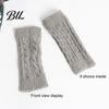Knitted Arm Warmers for Women Ribbed Wrist Warmers, Stretchy Cable Fingerless Gloves, Elegant Winter Soft Warm Mitten, Half Finger Sleeves Autumn