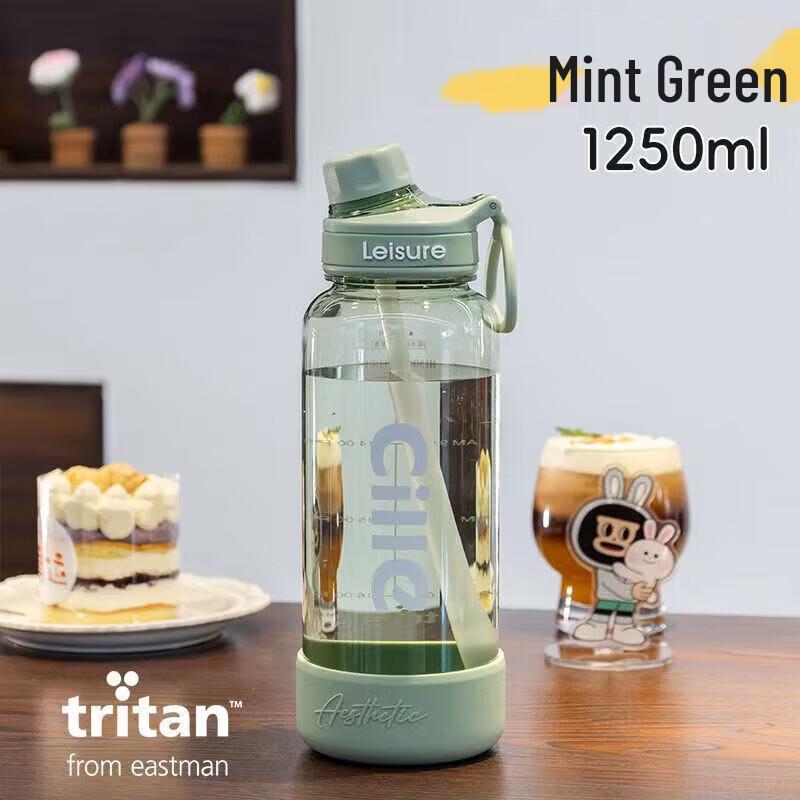 Cille 1.25L Tritan Straw Sports Bottle
