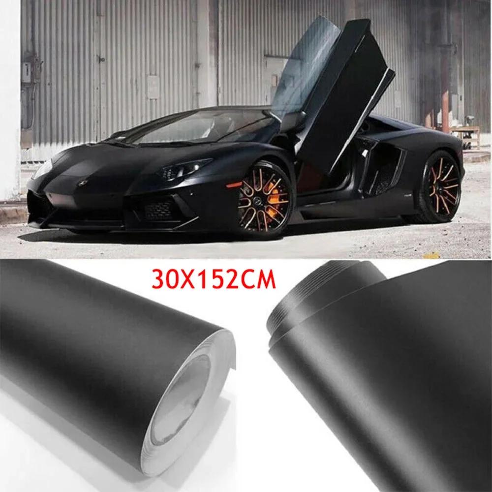 Body Car Film Car Sticker 1* Vinyl Wrap 1pc 30*152CM Black Bubble Decal Matte Protector Brand New High Quality