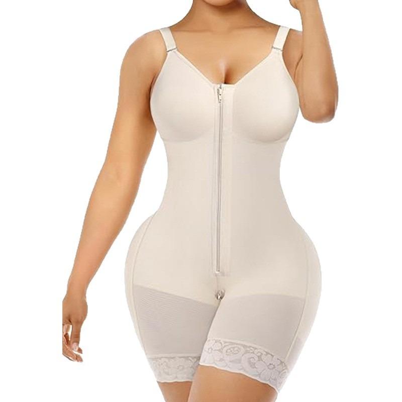 Women Plus Size Thin Strap Waist Cincher Tummy Control Hip Lifting Body Shaper Bodysuit