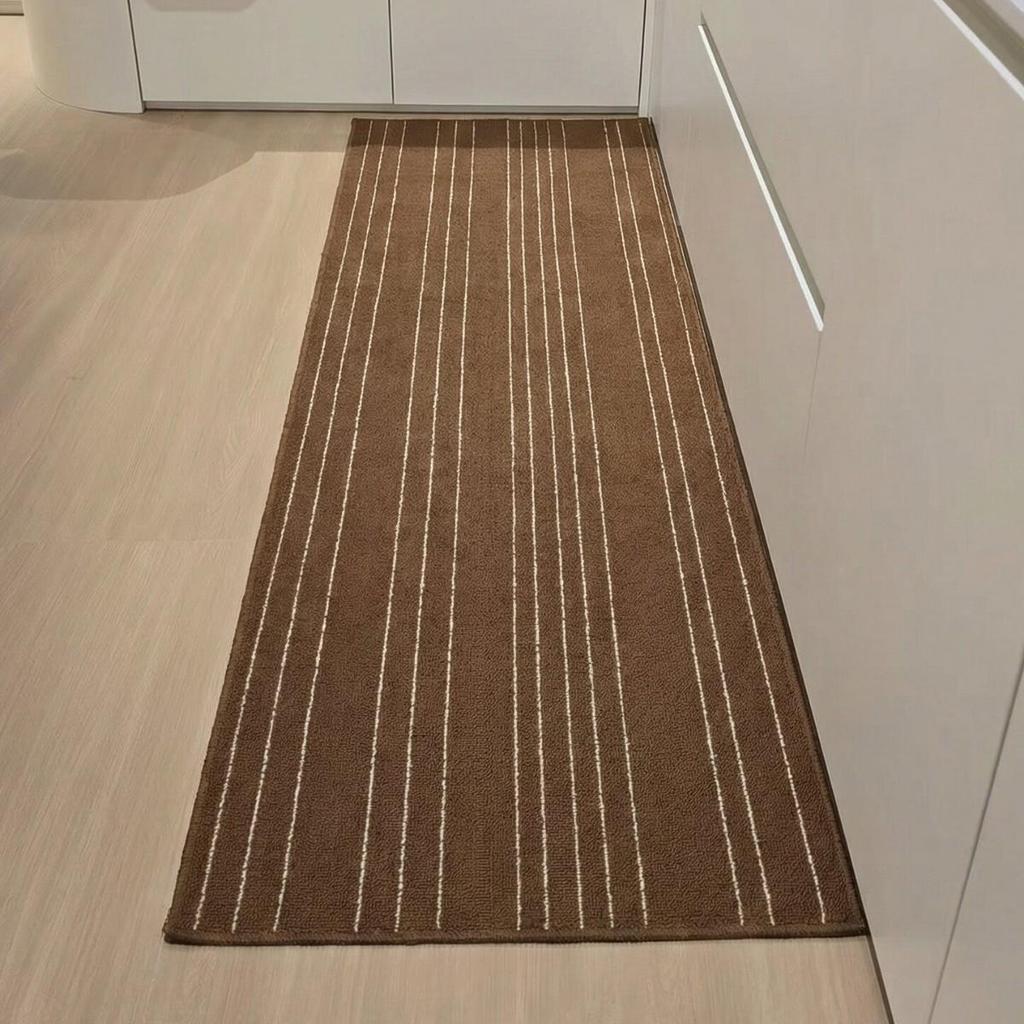 L-Shaped Nordic Kitchen Rug - Absorbent, Non-Slip, Wear-Resistant Polypropylene Mat