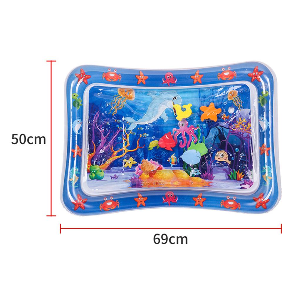 Sea Animal Printed Inflated Water Patting Mat Interactive Water Play Mat For Outdoor Play