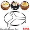New Stainless Steel Steamer Rack Thickened Stackable Pot Rack Non-Slip Insulated Tripod Kitchen Cookware Stove Storage Rack