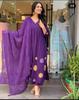 Indisches Damen-Designer-A-Linien-Kurta-Hose-Dupatta-Set Bollywood-Partykleidung Kurti-Anzug-Kleid