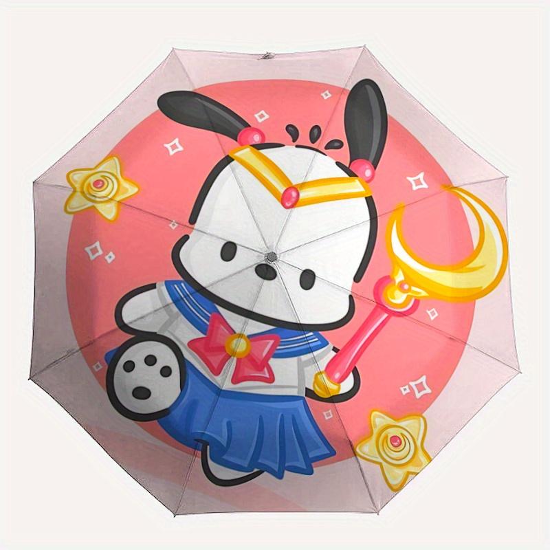 1pc Moon Goddess Pochacco Sanrio Automatic Opening and Closing Folding - A Good Choice for Gifts, Fashionable and Convenient Umbrella With Cute Cartoo
