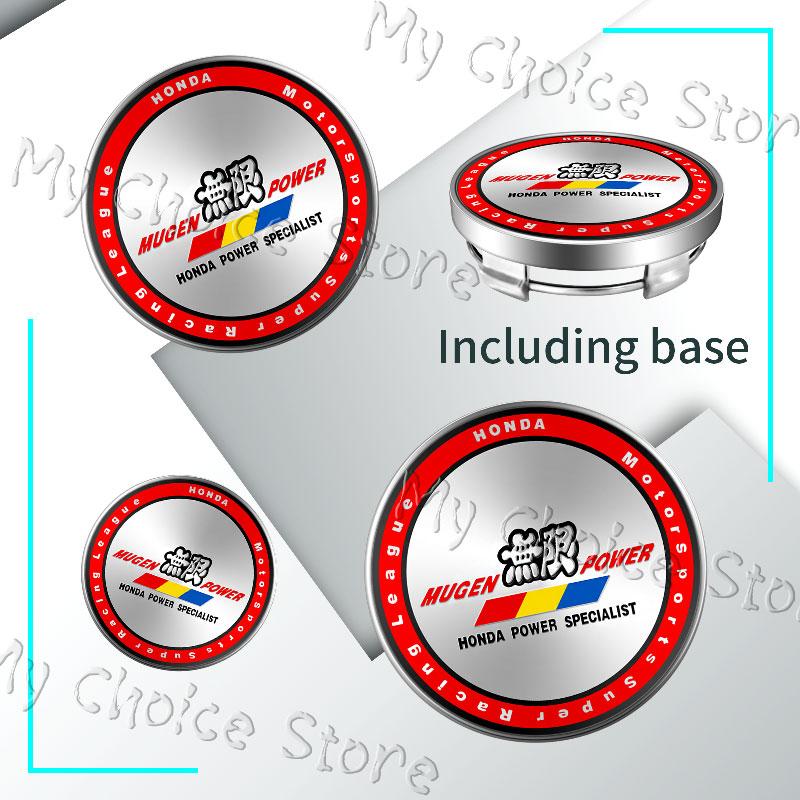 4Pcs/lot 56mm Car Styling Mugen Logo Hubcap Wheel Centre Hub Caps Emblem Sticker For Honda Civic Accord CRV Hrv Jazz Accessories