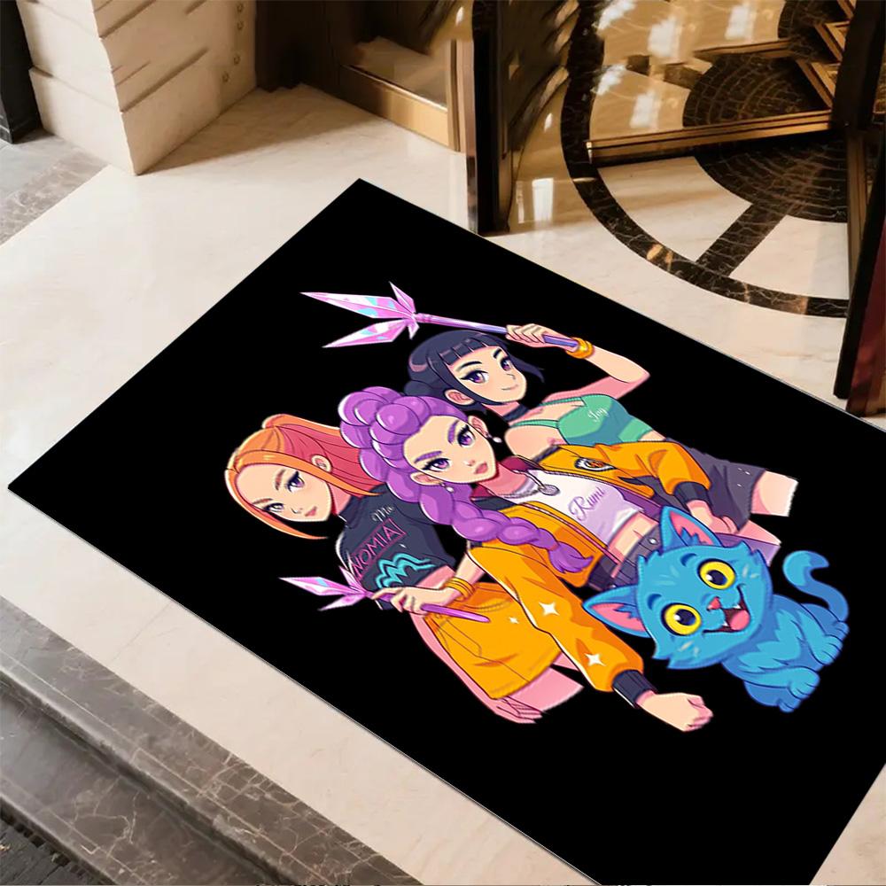 Future Fashion Warriors Area Rug Suitable for Bedrooms Foyer Dining Room Decorate Room Anti-slip Rug Decorate Offices