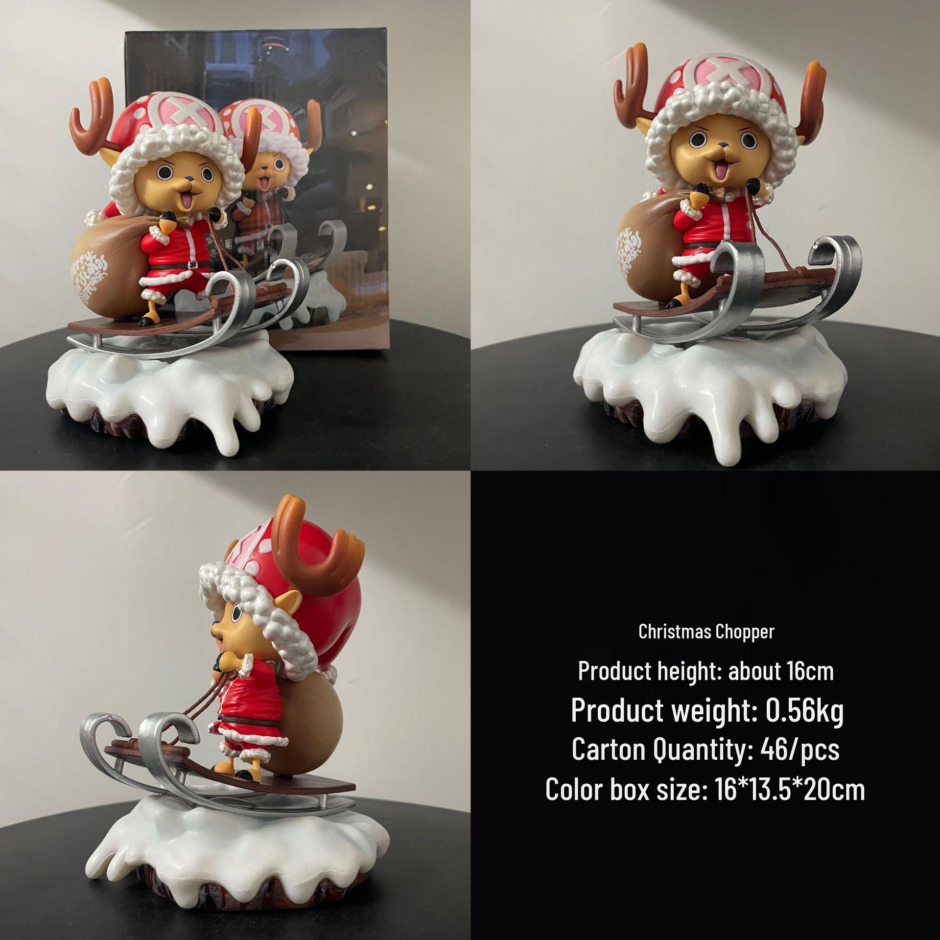 

One Piece Christmas Chopper Anime Desktop Figurine Ornament