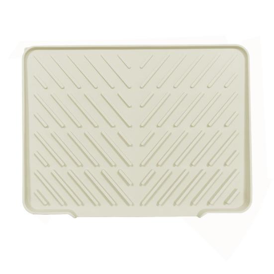 Silicone Drain Mat Kitchen Sink Slope Design Heat-Resistant Drain Pad Cookware Drying Tray Air Circulation Drain Mat