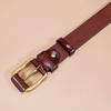 New Men's Leather Pin Buckle Belt Fashion Casual First Layer Cowhide Belt