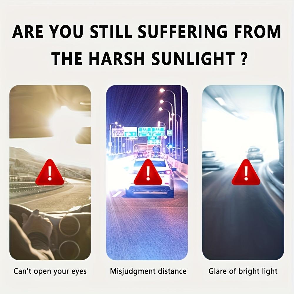 Polaryzowany wizjer przeciwsłoneczny do samochodu, przedłużenie wizjera przeciwsłonecznego zapobiegające odblaskom, uniwersalny wizjer przeciwsłoneczny do samochodu, regulowany ochraniacz UV dla bezpiecznej jazdy