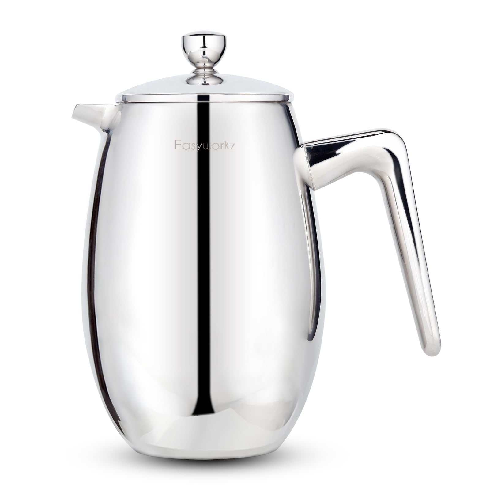 

Easyworkz NAND French 304 Stainless 700ml Coffee Tea Maker Press, Double-Walled Insulated, Steel, &