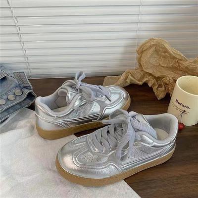 Retro Inner Height Increase German Training Shoes Women's Autumn New Platform Shoes Versatile Forrest Gump Shoes Sports and Leisure Board Shoes