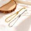 Fashion Link Chain Bracelet for Baby,Never Fade Stainless Steel Adjustable Wristband,Minimalist Hip Hop Jewelry Gift