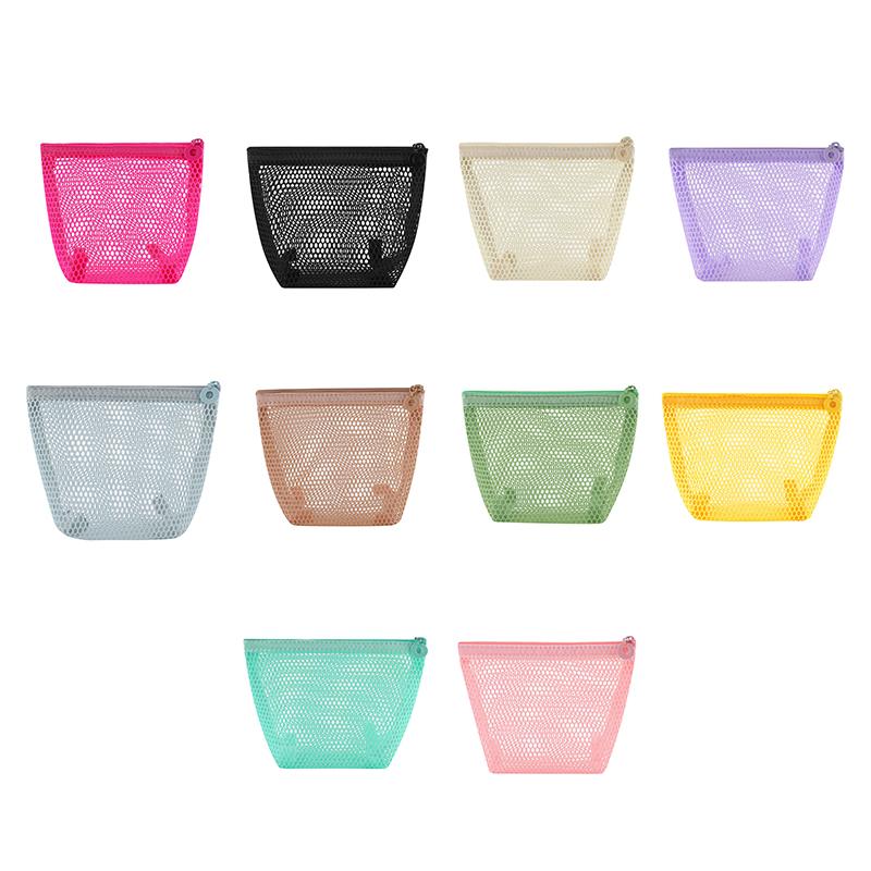 1pcs Nylon Mesh Drawstring Storage Pouch Bag Multi Purpose Travel & Outdoor Activity Pouch For Digital Products Makeup Bag