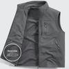 Wasserdichte Fleeceweste für Herren - Beidseitig, Dick, Mehrere Taschen, Outdoor-Gilet