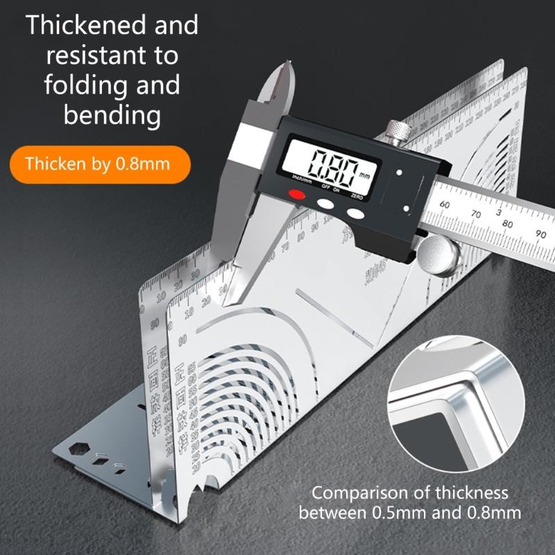 Adjustable Steel Bending Marking Gauges Square Metal Pipe Precisions Parallel Line Layout Tool Upgrades for 90 Degree Curves
