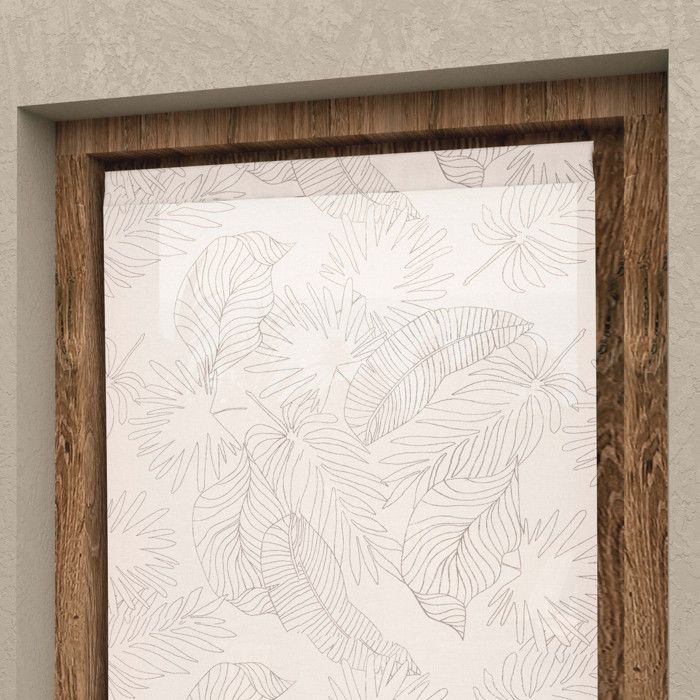Paire de brise bise 45x90 cm CELIA taupe, par Soleil d'Ocre
