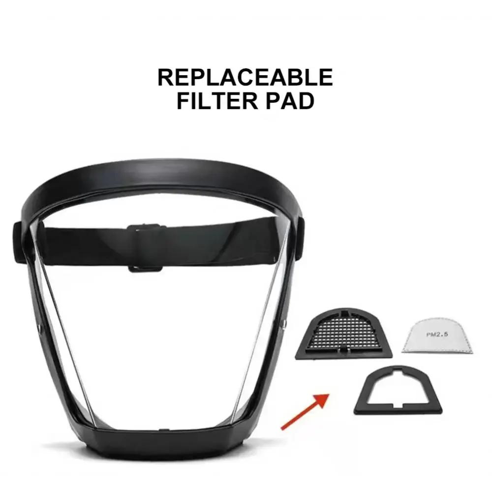 Transparent Full Face Shield Splash-proof Welding Safety Glasses Face Shield Windproof Mask Unisex Eye Protection Face Mask