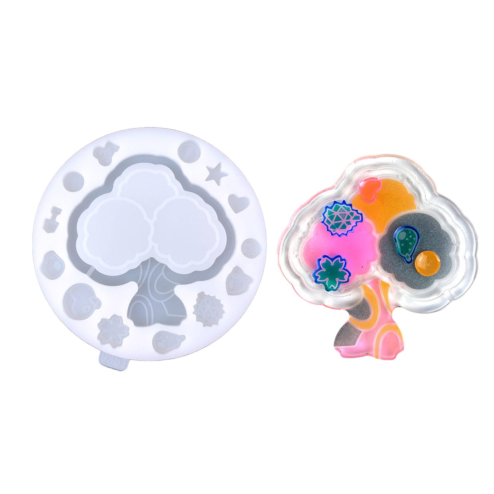 

Glossy Geometry Fish Tank Trees Clouds Ornament Silicone Epoxy Resin Mold DIY Keychain Pendant for Bag Decorations Craft 2