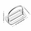 2PCS 316 Stainless Steel D Ring Webbing Harness Belt Retainer  Diving Accessories