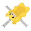 Baby Bath Tub Pad Cartoon Animal Shaped Adjust Strap Soft Pillow Sink Bath Cushion Yellow