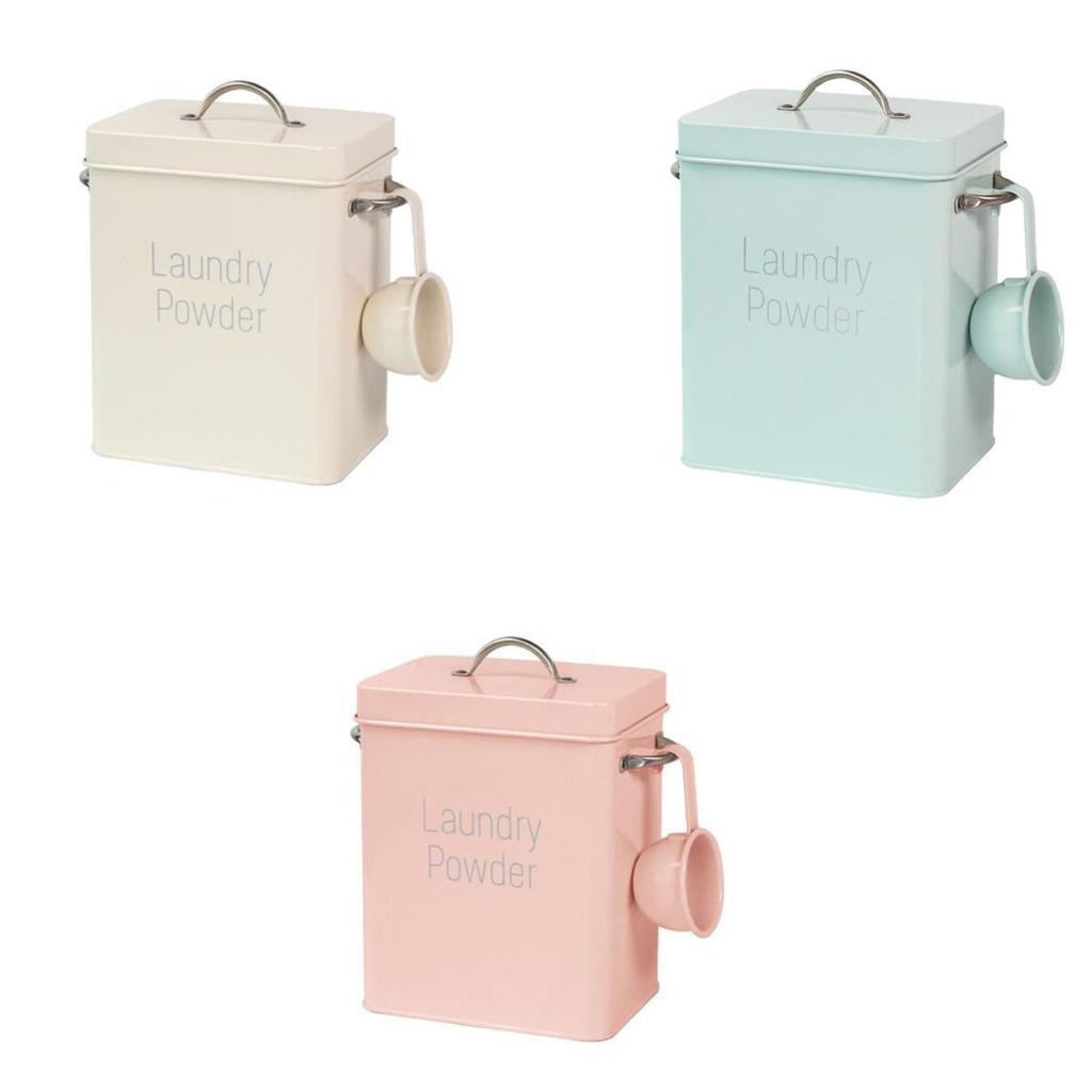 Detergent Powder Storage Organization with Scoop Washing Powder Display Canister