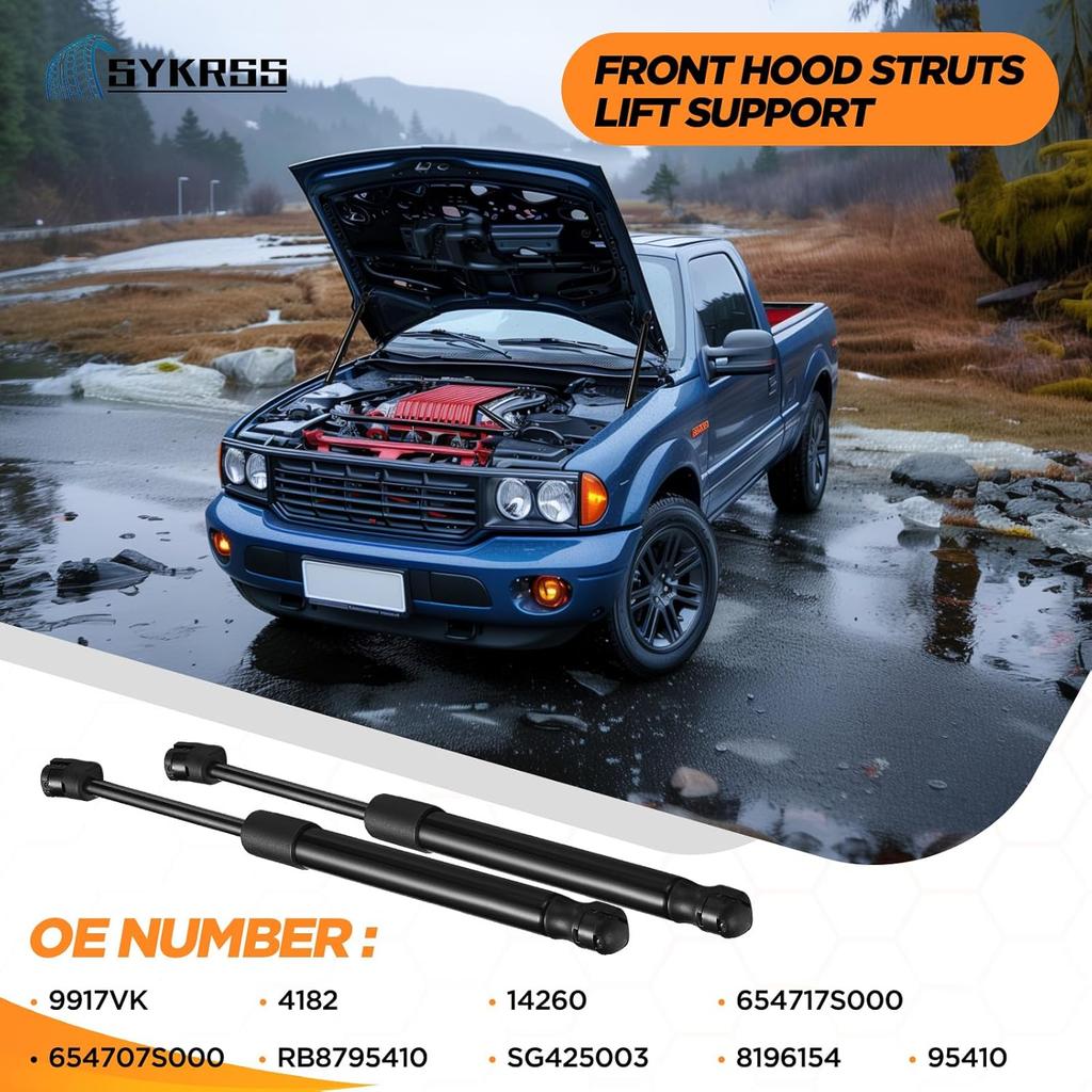 4182 Front Car Hood Struts Shock Lift Support Gas Spring Compatible With Armada 2005-2015 Titan 2004-2014 Pathfinder 2004,Replacement For SG425003