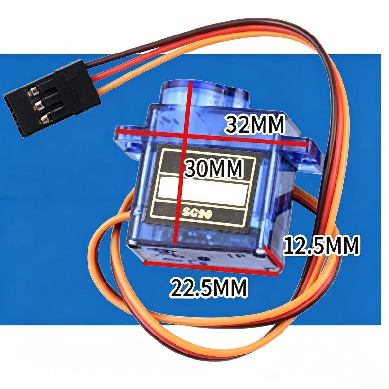 SG90 Mini Micro Servo Motor 6Pcs Kit 180/360 Degree Plastic Gear for RC Boat  DIY Electronic Experiments