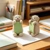 Dog Memo Pad Dispenser Resin Cute Dog Desktop Stick Note Holder for School Home Office Desk Accessories