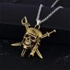 Fashion Vintage Charm Pirates Of The Caribbean Necklace Jack Sparrow's Skull Pendant Jewelry Men Women Gifts