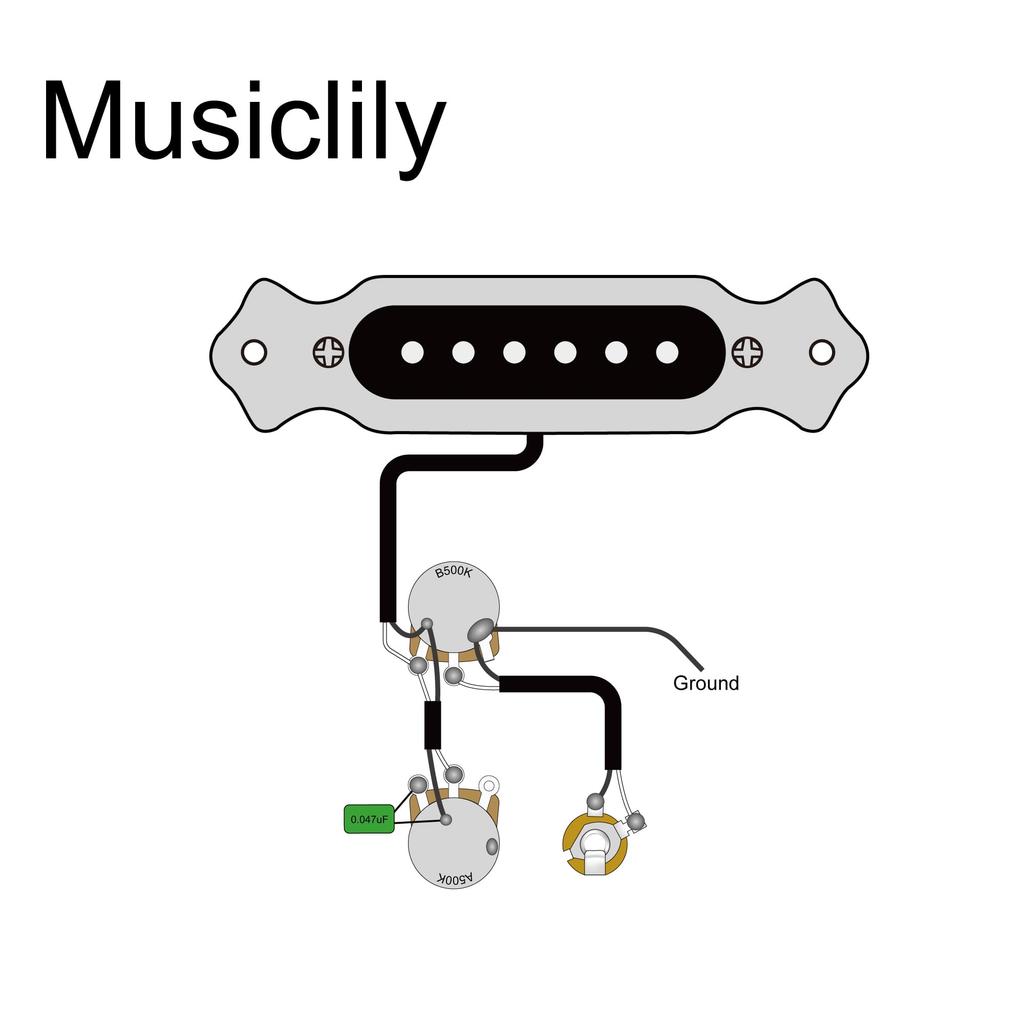 Musiclily guitar pickup harness set 6-string