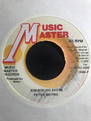7inch Record PETER METRO - Ribibibung Skens None Music Master Jamaica Reggae, Ska & Dub Used