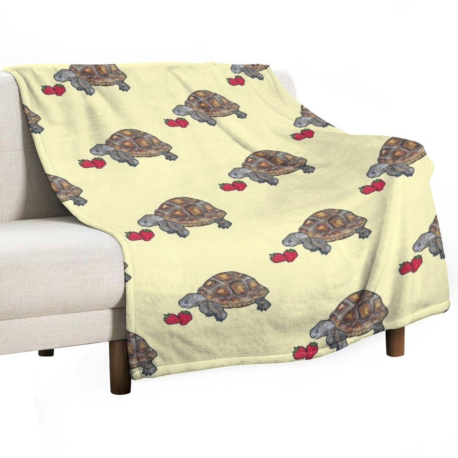 Happy Tortoise Throw Blanket Kid S decorative Cute For Decorative Sofa Blankets 30x40in