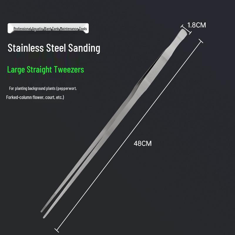 Aquarium Plant Tool Set: Straight & Curved Scissors, Wave Scissors, Tweezers, Forceps, Sand Leveler, Algae Scraper