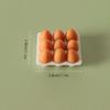 1/12 Miniatur-Eierkarton Eierbox Modell Küche Eier Lebensmittel Dekoration Lebensszene Dekor Zubehör