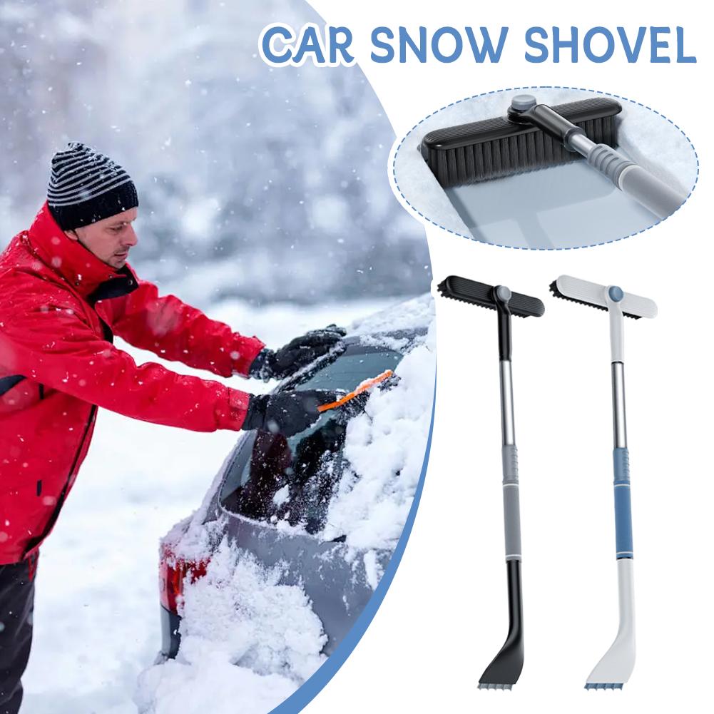 Multifunctional Telescopic Car Snow Shovel Universal Snow Shovel Brush Car De-icing Snow Removal Scraper Car Accessories NEW
