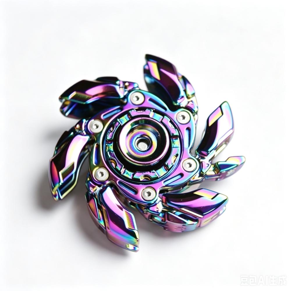 Mood Buster Mechanical Fidget Spinner Premium Alloy Deformable Gyro Smooth Spin Magnetic Metal Spinning Office Relaxation