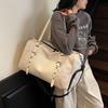 Personality Trend Fashion Travel Bag Men'S And Women'S Versatile Dry And Wet Separation Duffel Bag Texture Commuter Sports Fitness Bag