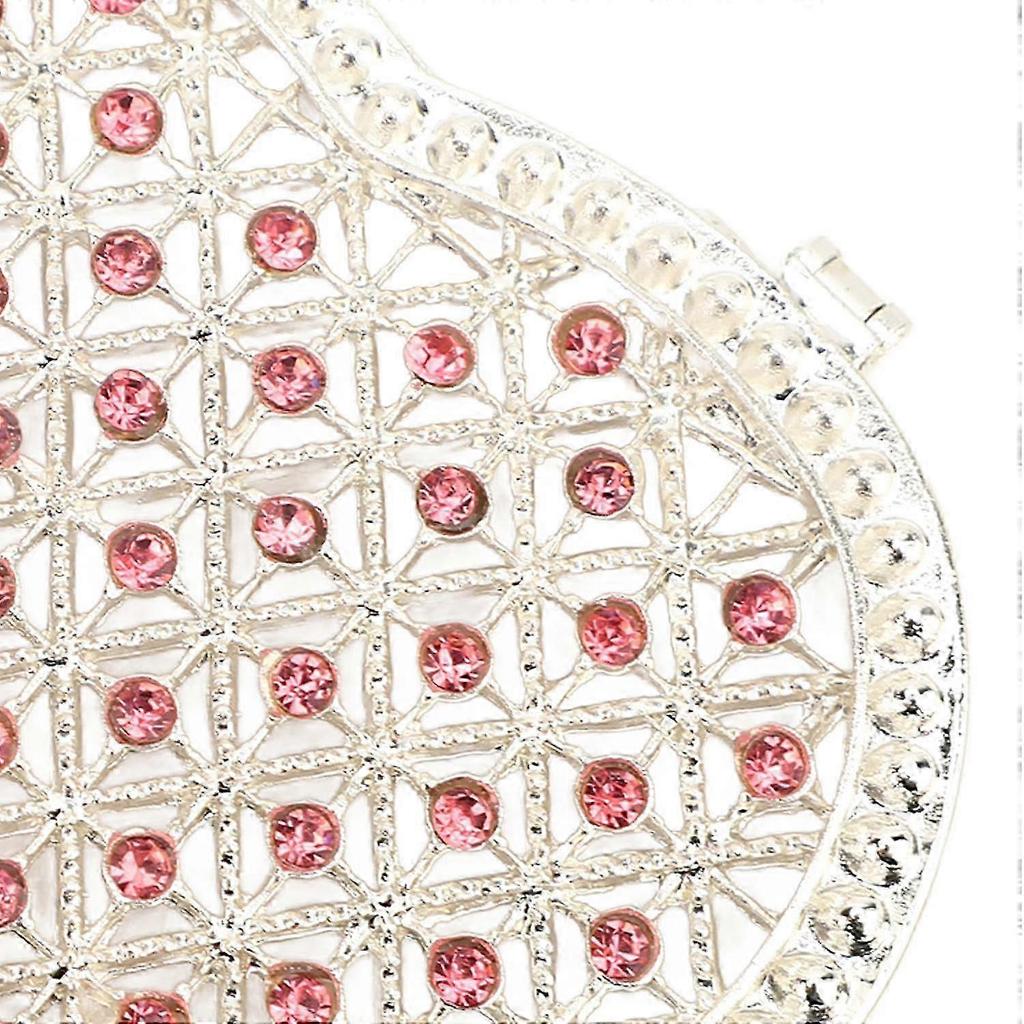 Heart Shape Trinket Organizer Hollow Out Small Ring Earring Keepsake Storage Box for Wedding Birthda