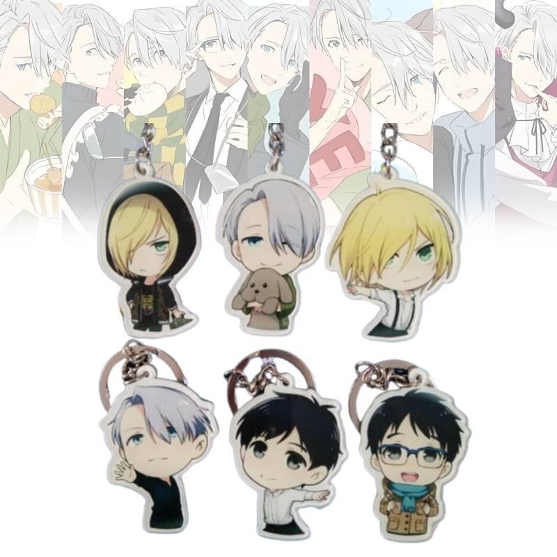 High-quality Yuri On Ice Anime Acrylic Keychain Single And Double-sided