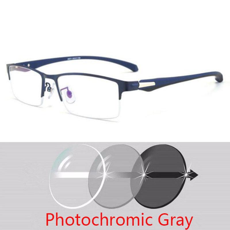 

Мужские полуметаллические фотохромные очки для близорукости, женские очки-хамелеоны для солнца с диоптриями -0.5 -0.75 -1.0 -2 До -6 Myopia -6.0