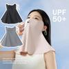 Ice Silk Summer Sun Protection Face Mask Adjustable UV Protection Mask  UV Protection