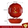 SEE KEAN Festive Red Lotus Serving Plate